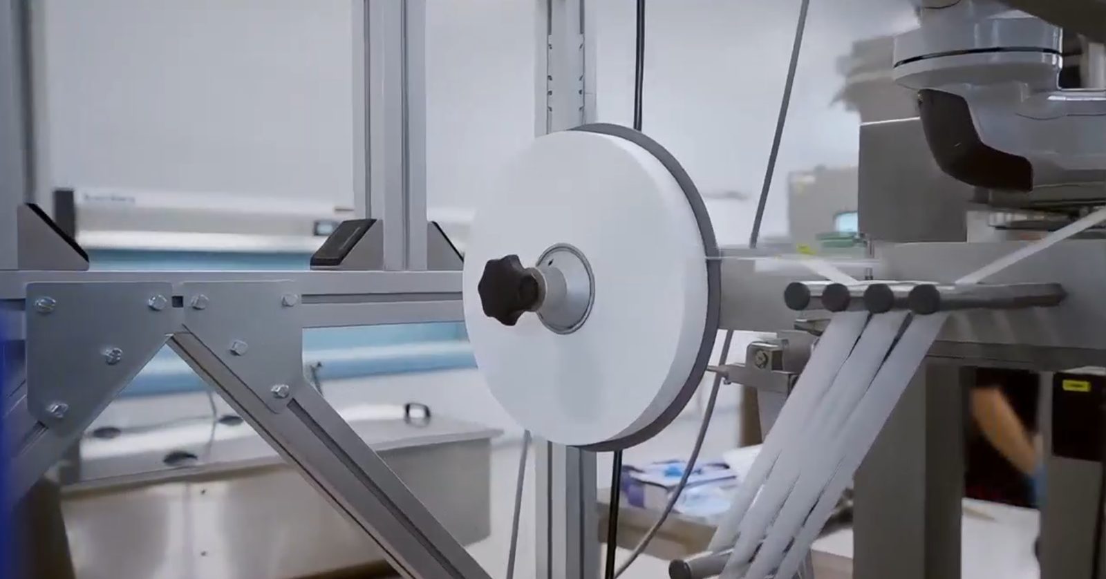 Film winding equipment for oral dissolving film production